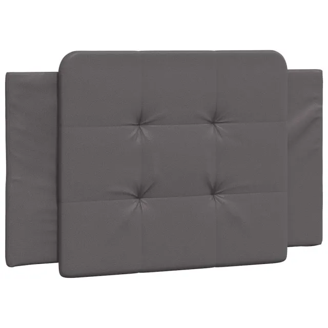 Cadre de lit sans matelas Zadar gris 90x200 cm similicuir