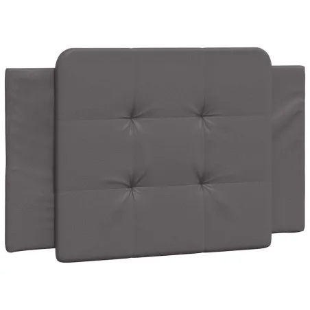 Cadre de lit sans matelas Zadar gris 90x200 cm similicuir