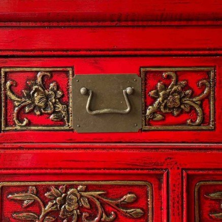 Hall Table with Drawers Alexandra House Living Red 49 x 90 x 120 cm 2
