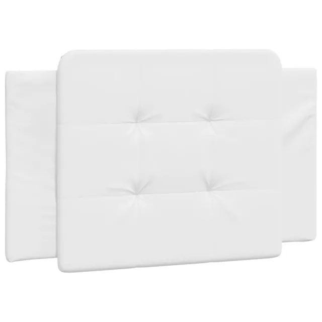 Cadre de lit sans matelas Zadar blanc 100x200 cm similicuir