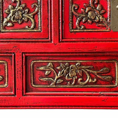 Recibidor con Cajones Alexandra House Living Rojo 49 x 90 x 120 cm