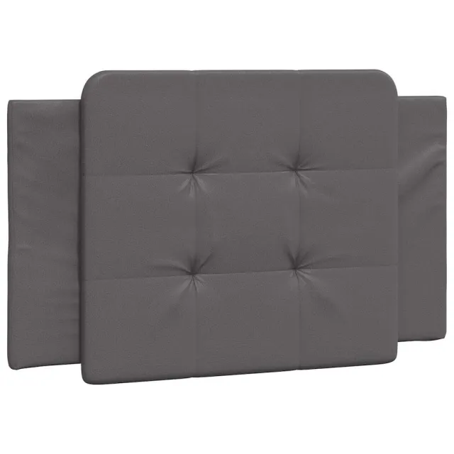 Cadre de lit sans matelas Zadar gris 100x200 cm similicuir