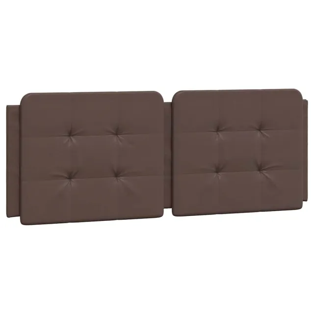 Cadre de lit sans matelas Zadar marron 120x200 cm similicuir