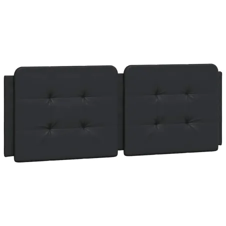 Cadre de lit sans matelas Zadar noir 140x190 cm similicuir