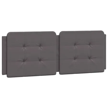 Cadre de lit sans matelas Zadar gris 140x190 cm similicuir