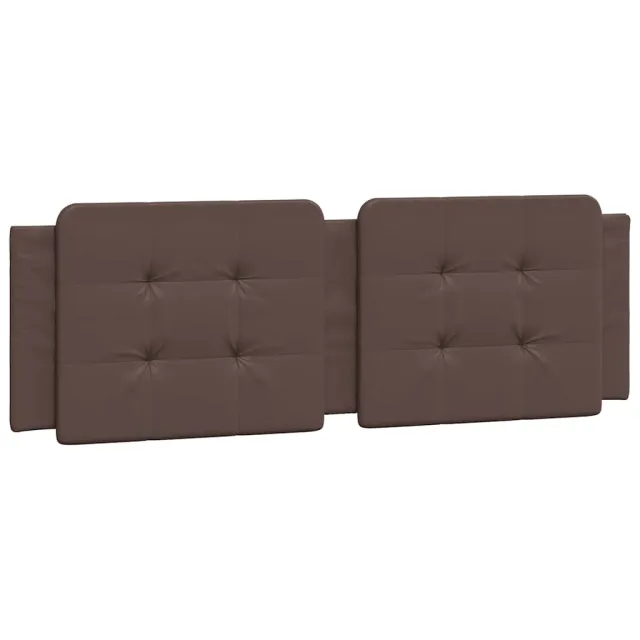 Cadre de lit sans matelas Zadar marron 160x200 cm similicuir