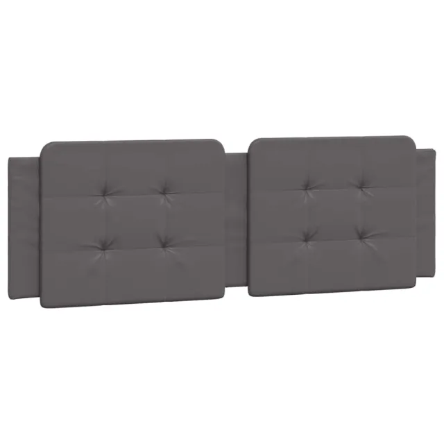 Cadre de lit sans matelas Zadar gris 160x200 cm similicuir
