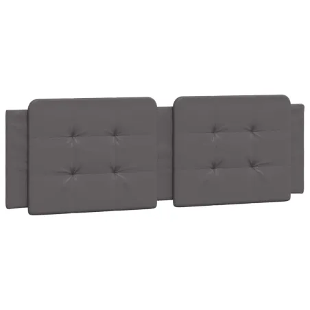 Cadre de lit sans matelas Zadar gris 160x200 cm similicuir