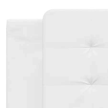 Cadre de lit sans matelas Zadar blanc 180x200 cm similicuir