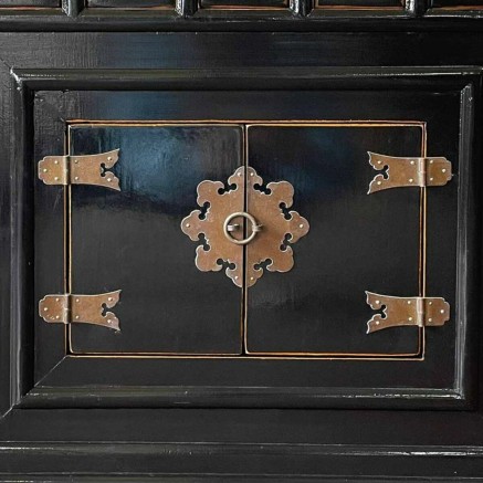 Aparador Alexandra House Living Negro Madera Madera de olmo 32 x 98 x 2