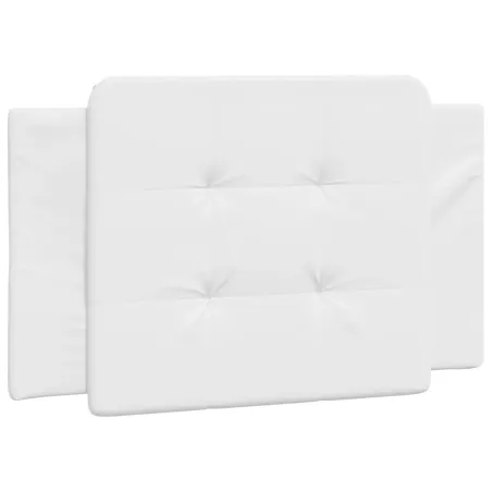 Cadre de lit sans matelas Zadar blanc 100x203 cm similicuir