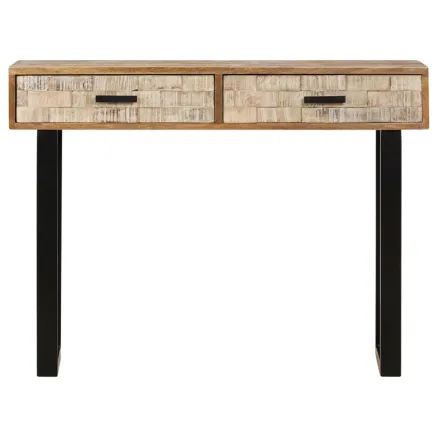 Table console 100x30x75 cm Bois de manguier massif 2