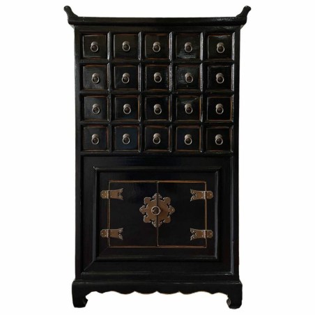 Credenza Alexandra House Living Nero Legno Legno di olmo 32 x 98 x 55