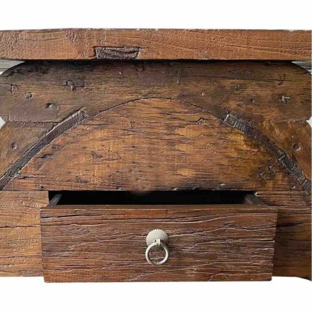 Bank Alexandra House Living Bruin Hout Elmhout 36 x 36 x 92 cm 2