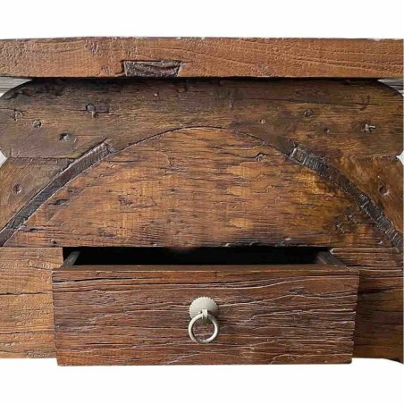 Bank Alexandra House Living Bruin Hout Elmhout 36 x 36 x 92 cm