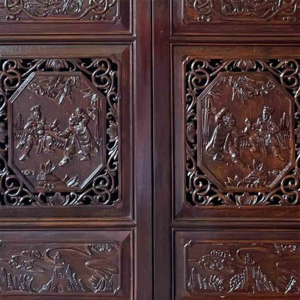 Cupboard Alexandra House Living Brown Wood Elm wood 40 x 160 x 95 cm O 2