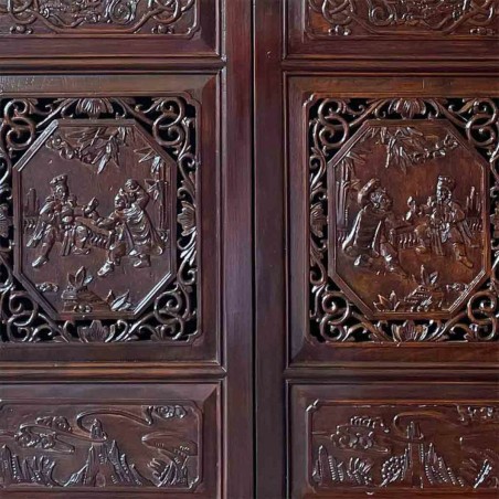 Cupboard Alexandra House Living Brown Wood Elm wood 40 x 160 x 95 cm O