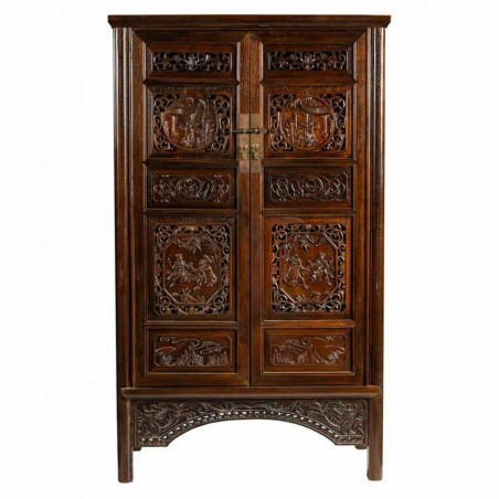 Kast Alexandra House Living Bruin Hout Elmhout 40 x 160 x 95 cm Orient