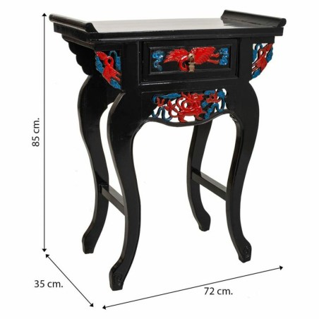 Recibidor Alexandra House Living Negro 35 x 85 x 72 cm