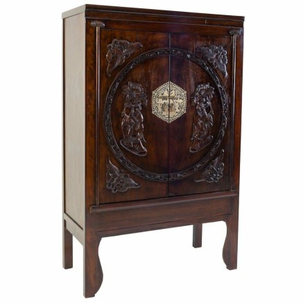 Kast Alexandra House Living Bruin MDF Elmhout 47 x 170 x 105 cm