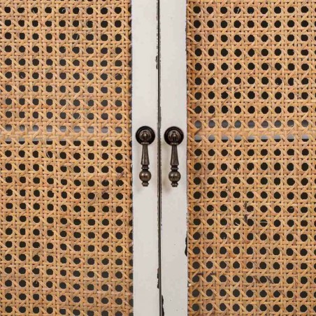 Kast Alexandra House Living Wit Rotan Sparrenhout Hout MDF 40 x 135 x