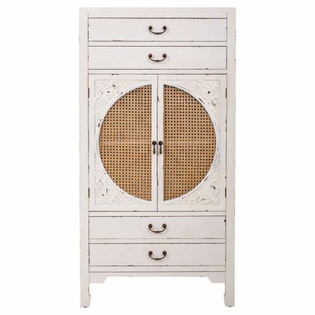 Armario Alexandra House Living Blanco Ratán Madera de abeto Madera MD