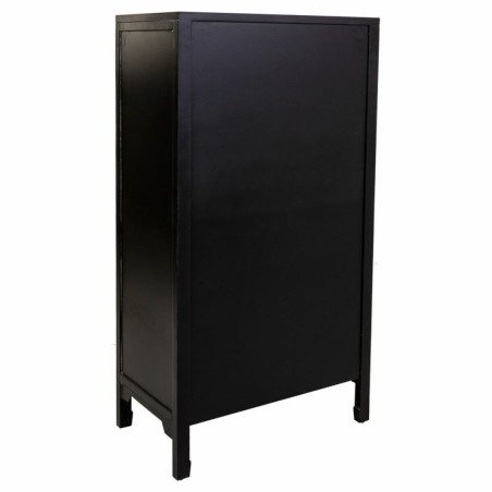 Armadio Alexandra House Living Nero Rattan Legno di abete Legno MDF 40