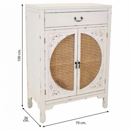Meuble d'Entrée avec Tiroirs Alexandra House Living Blanc 36 x 100 x