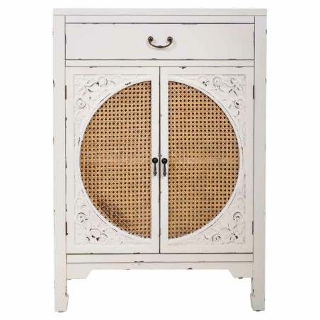 Zijtafel met lades Alexandra House Living Wit 36 x 100 x 70 cm
