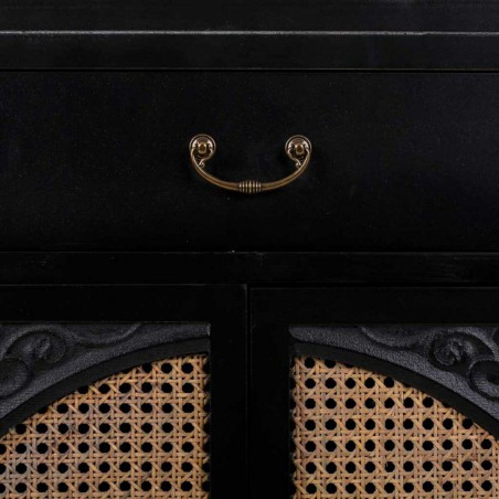 Hall Table with Drawers Alexandra House Living Black 36 x 100 x 70 cm