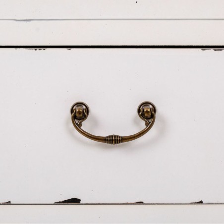 Buffet Alexandra House Living Blanc Rotin Bois d'épicéa 36 x 73 x 10