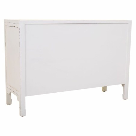 Buffet Alexandra House Living Blanc Rotin Bois d'épicéa 36 x 73 x 10