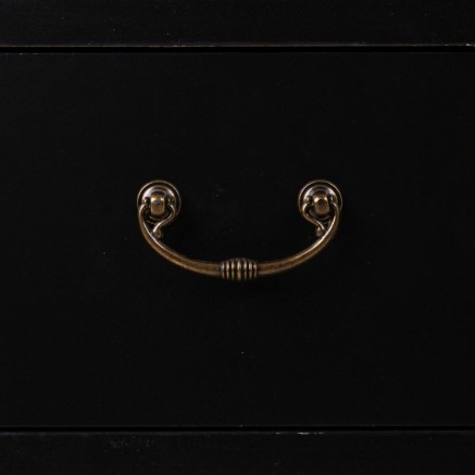 Buffet Alexandra House Living Noir Rotin Bois d'épicéa 36 x 73 x 106 2