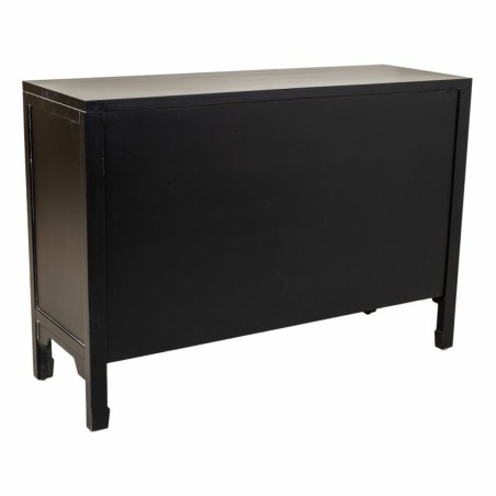 Buffet Alexandra House Living Noir Rotin Bois d'épicéa 36 x 73 x 106