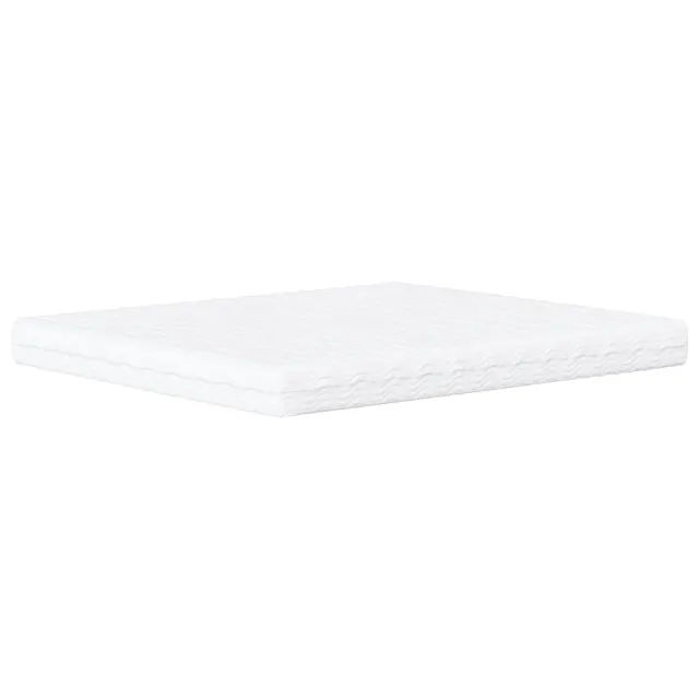 Lit avec matelas Dover blanc et noir 160x200 cm similicuir