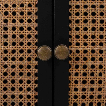 Mesita de Noche Alexandra House Living Negro 36 x 65 x 50 cm 2