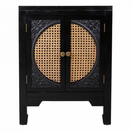 Nightstand Alexandra House Living Black 36 x 65 x 50 cm