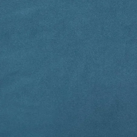 Lit avec matelas Dover bleu 180x200 cm velours