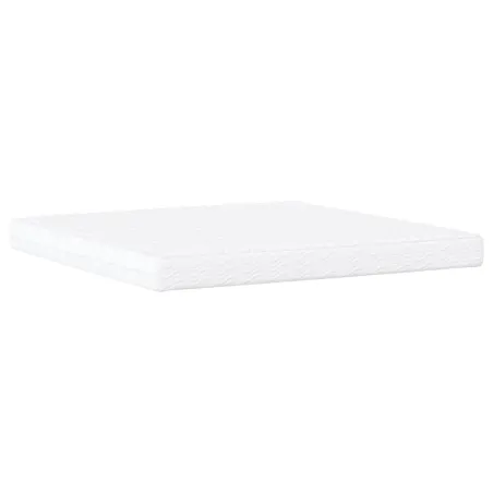 Lit avec matelas Dover gris clair 200x200 cm tissu