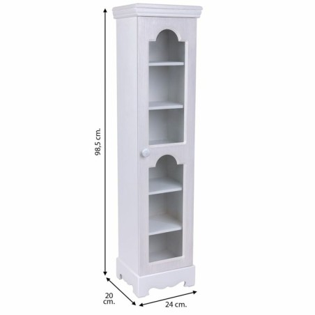 Armario Alexandra House Living Blanco Mirror Madera MDF 20 x 98 x 24 c