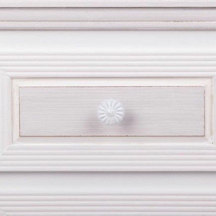 Comodino Alexandra House Living Bianco 33 x 53 x 37 cm 2
