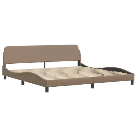Lit avec matelas Dover cappuccino 200x200 cm similicuir