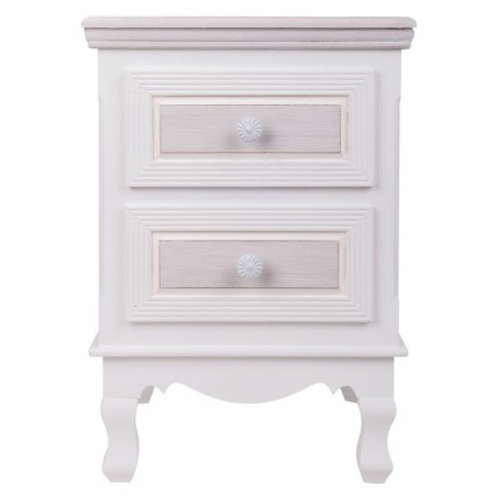 Mesita de Noche Alexandra House Living Blanco 33 x 53 x 37 cm