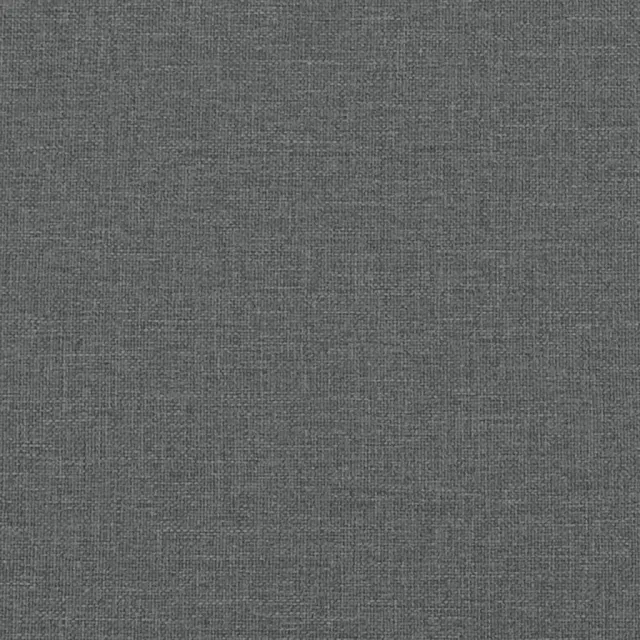 Lit avec matelas Hvar gris foncé 90x190 cm tissu