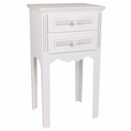 Nachtkastje Alexandra House Living Wit 28 x 69 x 38 cm