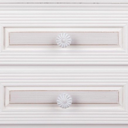 Nightstand Alexandra House Living White 28 x 69 x 38 cm 2