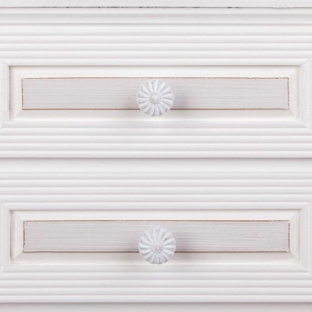 Nightstand Alexandra House Living White 28 x 69 x 38 cm
