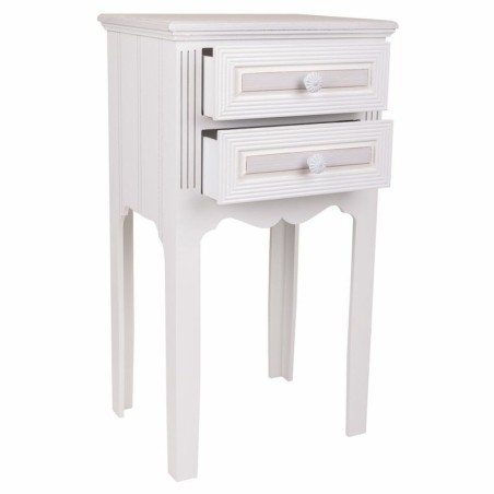 Nightstand Alexandra House Living White 28 x 69 x 38 cm