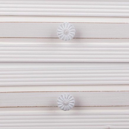 Comodino Alexandra House Living Bianco 26 x 69 x 37 cm 2