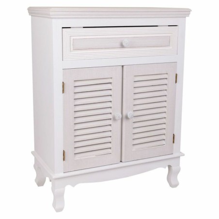 Zijtafel met lades Alexandra House Living Wit 30 x 78 x 60 cm